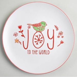 Dessert Luncheon Plate‎ Christmas Bird Plates Brand New Holiday decor collection